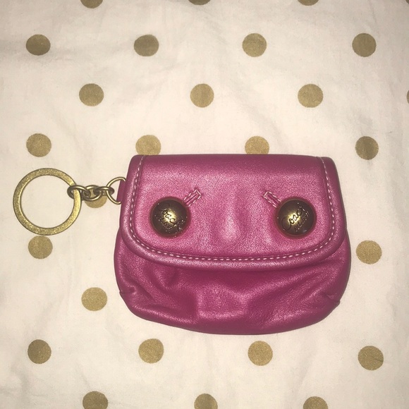 COACH- Pink Coin Purse - Card Holder - Wallet